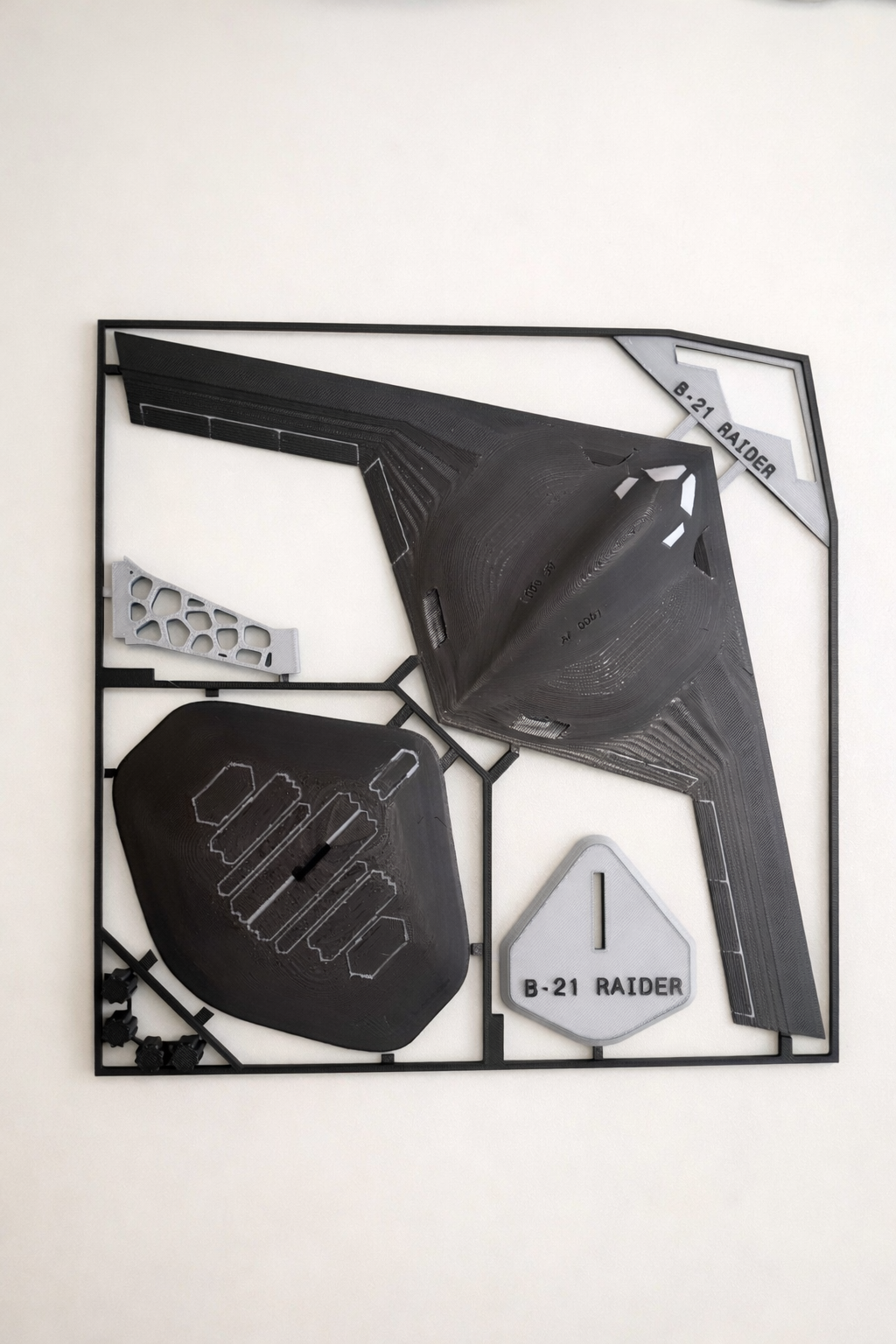 B-21 Raider 3D Printed Aircraft Model Kit – Stealth Bomber Edition