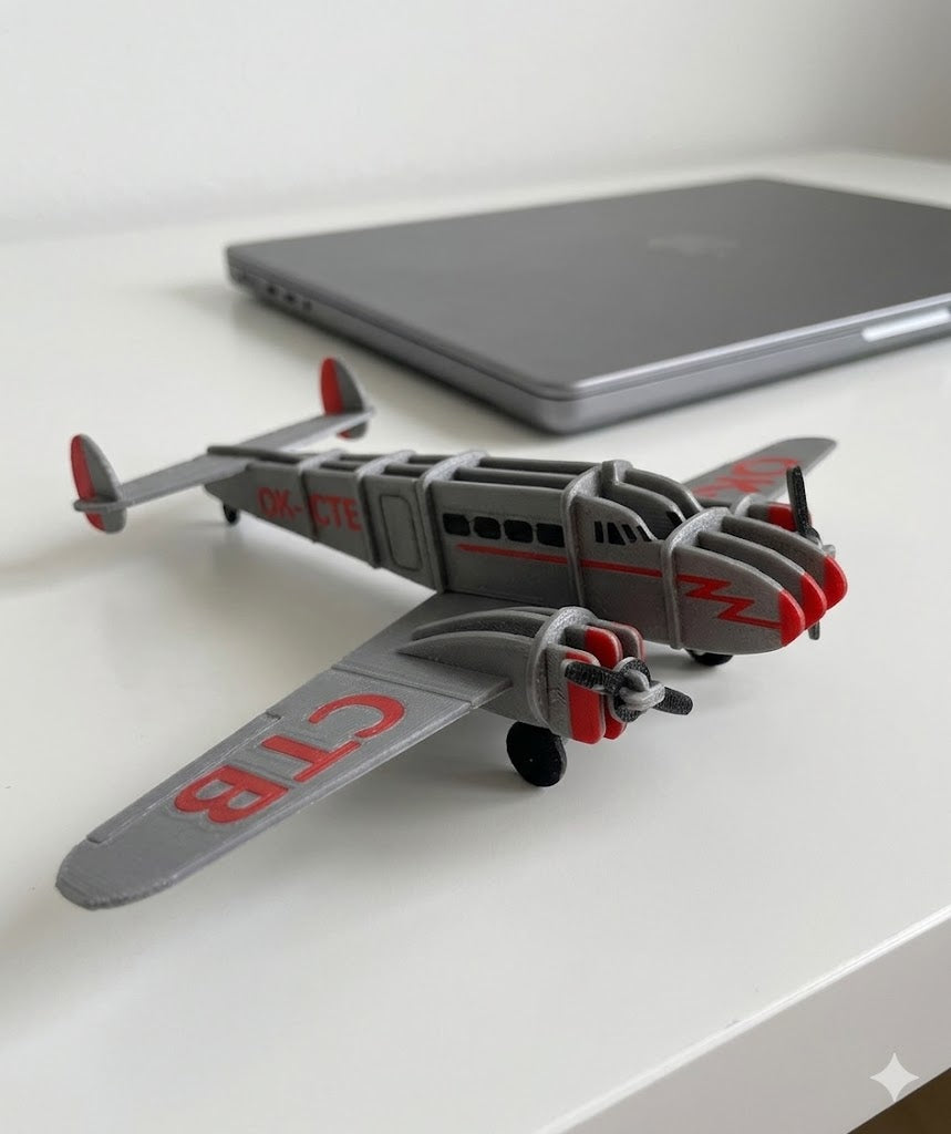 3D Printed Lockheed L-10 Electra Model Kit – Classic Vintage Airliner Build Kit