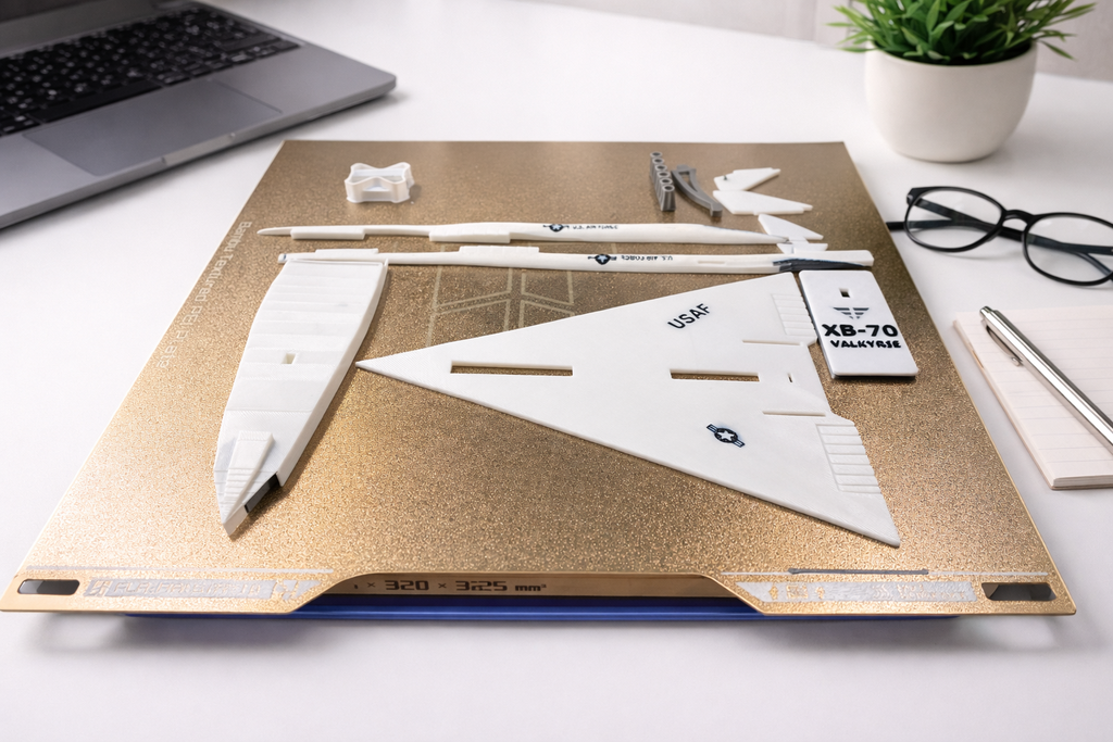 XB-70 Valkyrie 3D Printed Aircraft Model