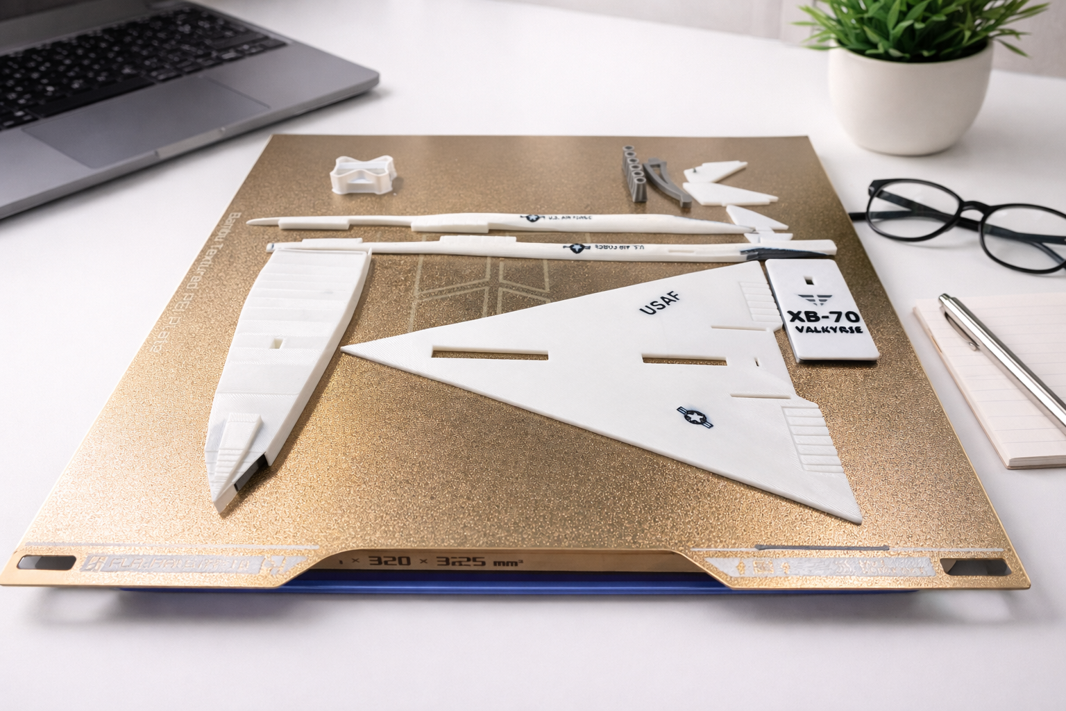 XB-70 Valkyrie 3D Printed Aircraft Model