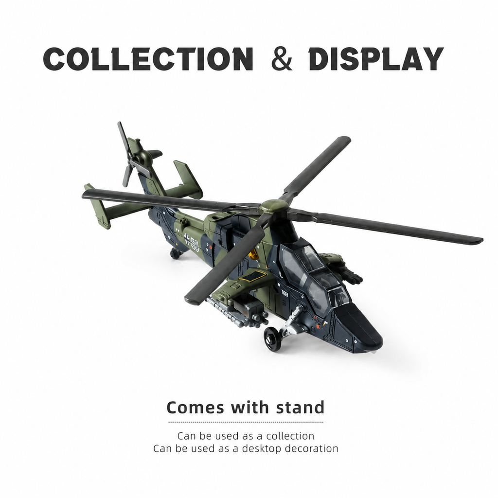 1:72 Scale EC-665 Army Helicopter Quick Build Model Kit – 24 Piece Military Helicopter Build