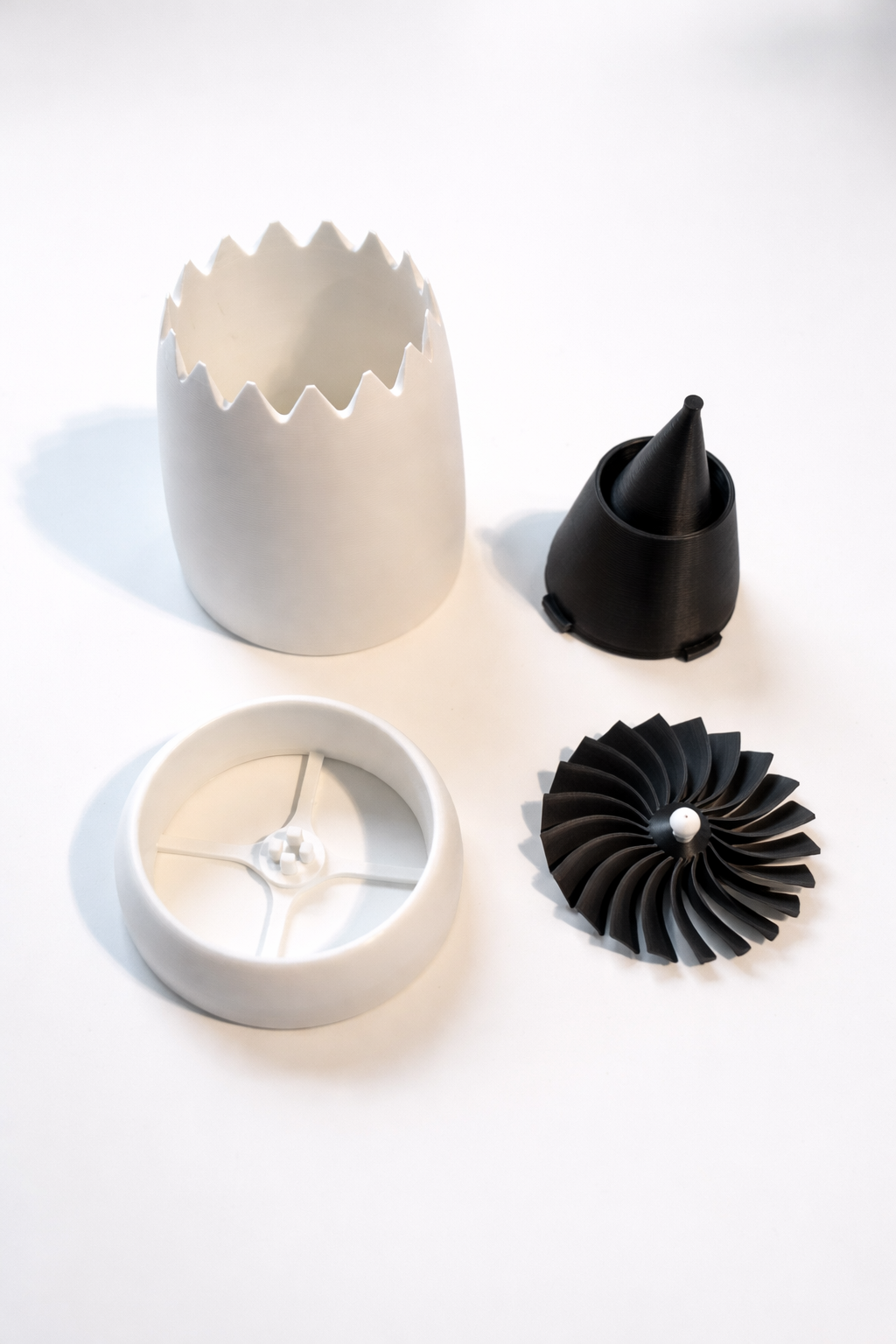 Jet Engine 3D Printed Model Kit – Buildable Turbofan Aircraft Engine Display