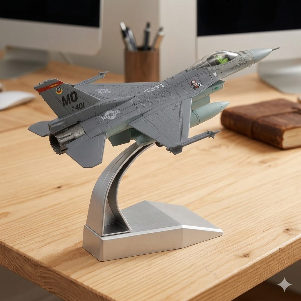 F-16C Fighting Falcon 3D Printed Model Kit – 1:100 Scale