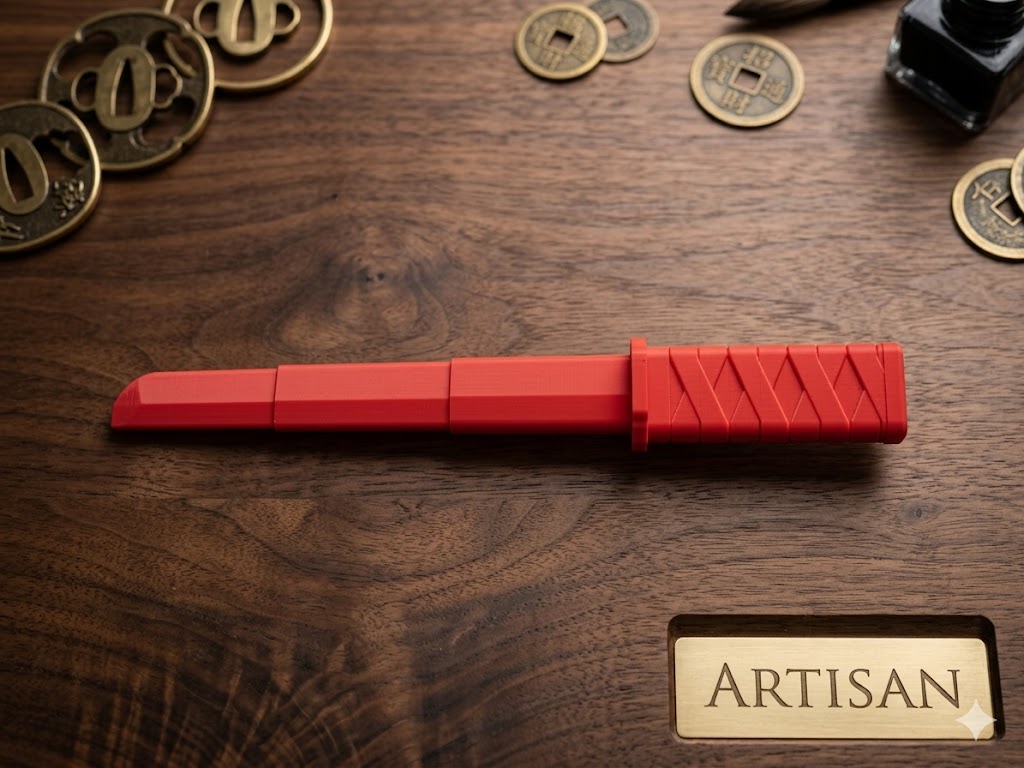 Mini Katana Sword Display – 3D Printed Desk Decor