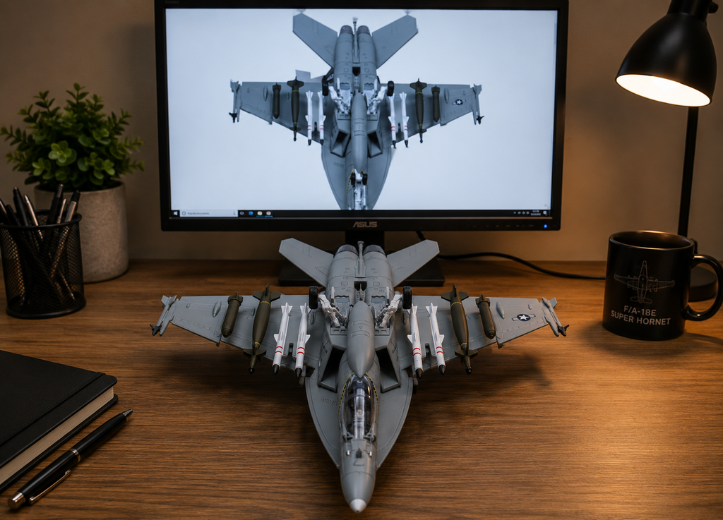 F/A-18 Super Hornet 3D Printed Model Kit – 1:100 Scale