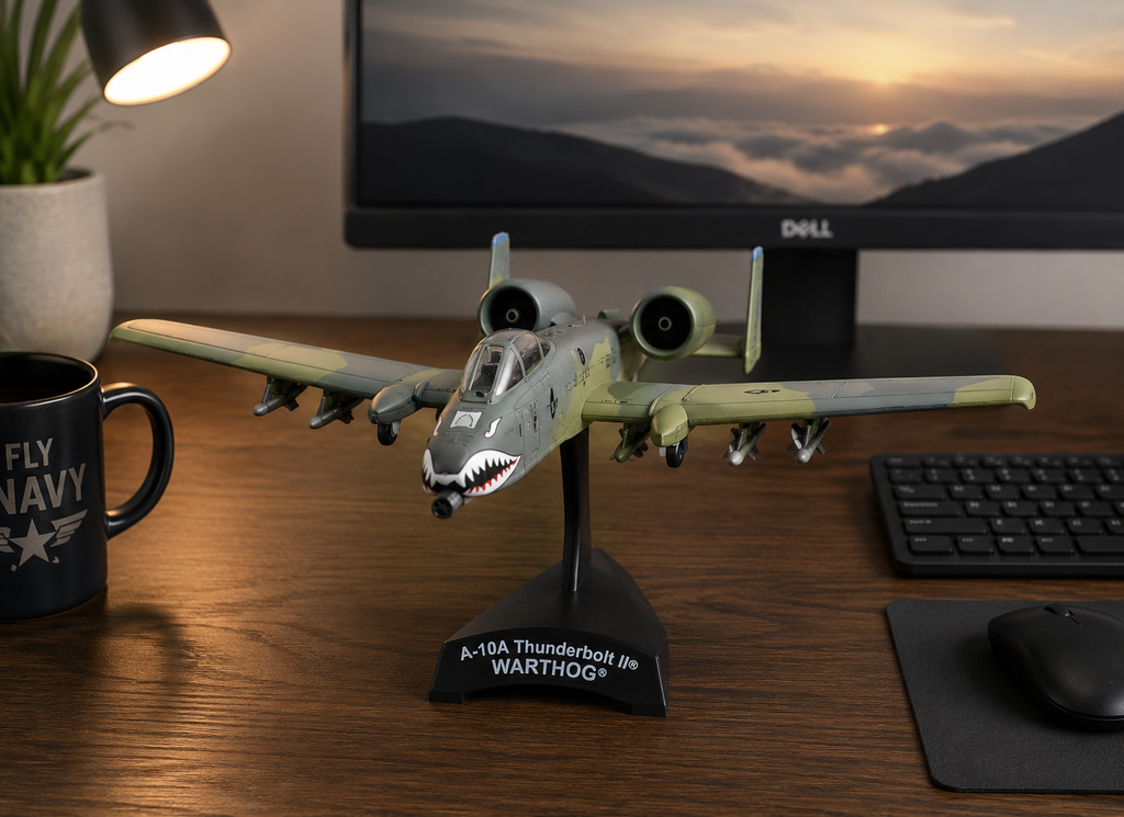 A-10 Thunderbolt II “Warthog” Display Model – 1:140 Scale Close Air Support Aircraft