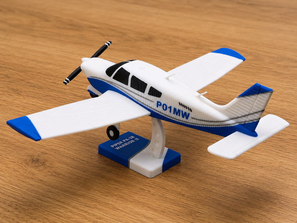 Piper PA-28 Warrior II 3D Printed Model Kit