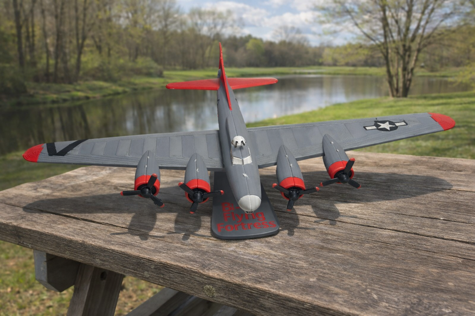 B-17 Flying Fortress 3D Printed Aircraft Model Kit – WWII Bomber Edition
