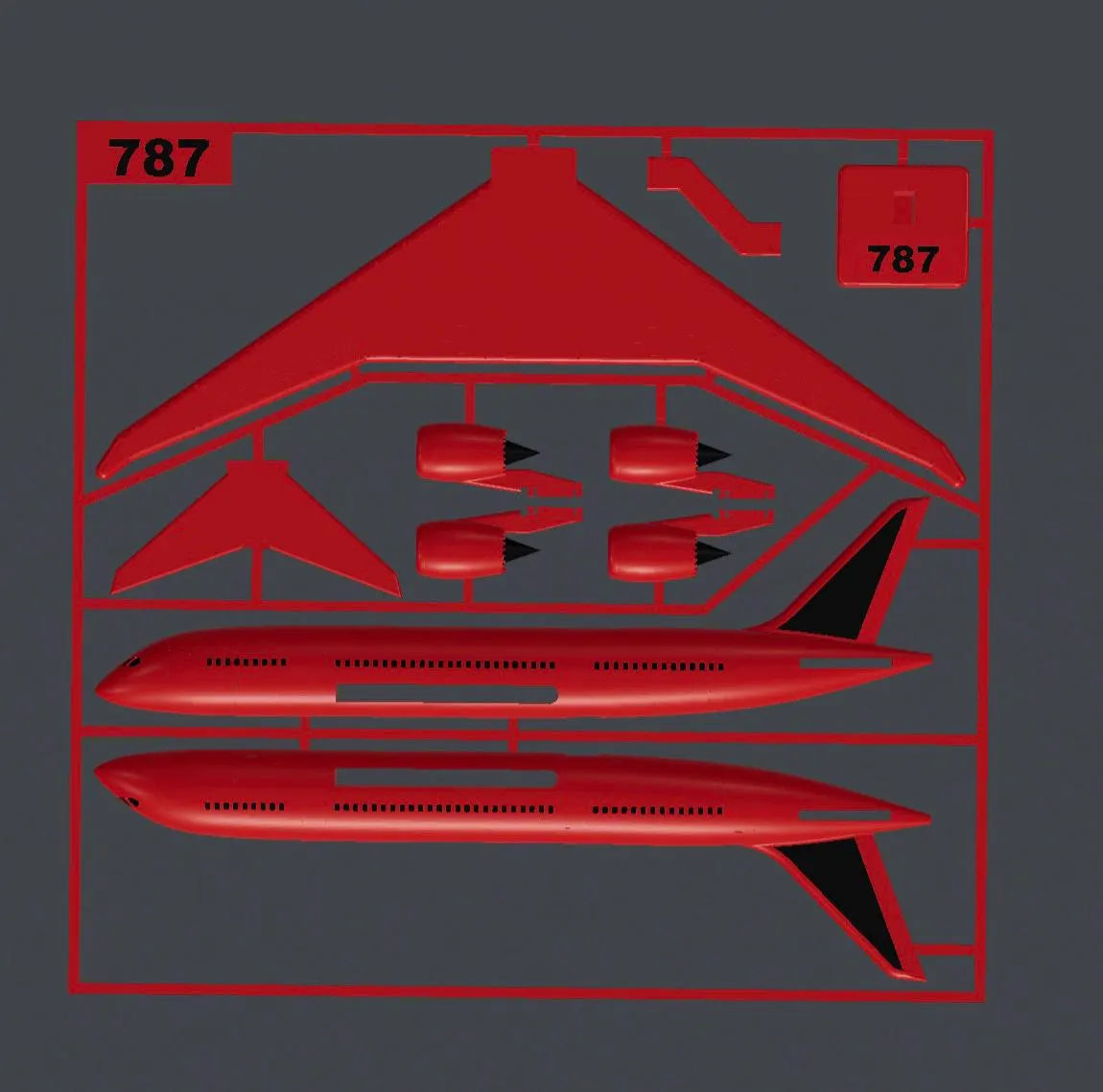 Boeing 787 Dreamliner 3D Printed Model Kit Boeing 787 Dreamliner 3D Printed Model Kit – Commercial Airliner DIY Build – Aviation Desk Decor – Passenger Jet Display Model