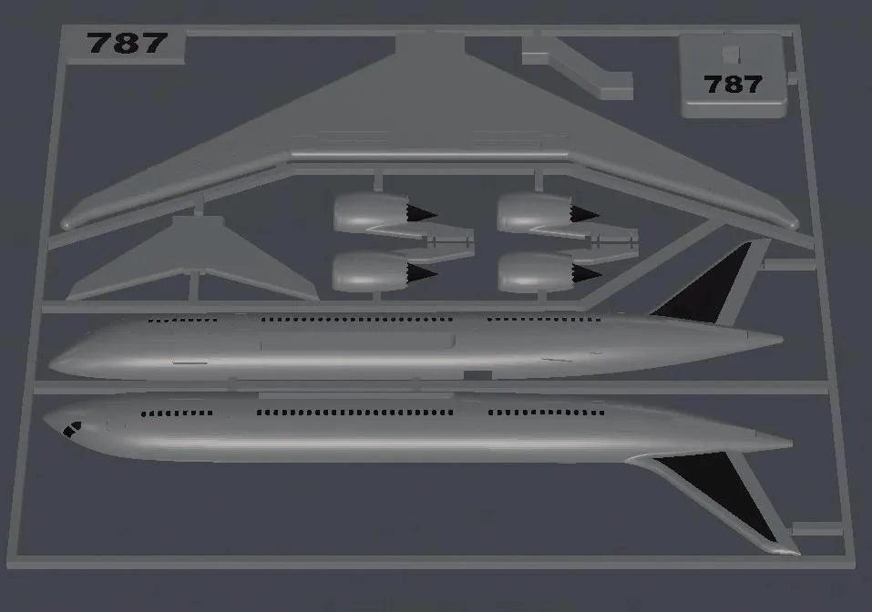 Boeing 787 Dreamliner 3D Printed Model Kit Boeing 787 Dreamliner 3D Printed Model Kit – Commercial Airliner DIY Build – Aviation Desk Decor – Passenger Jet Display Model