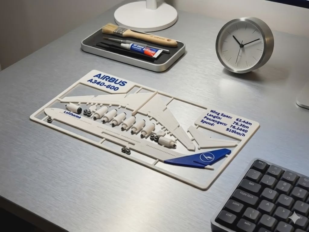 Airbus A340-300 3D Printed Model Kit