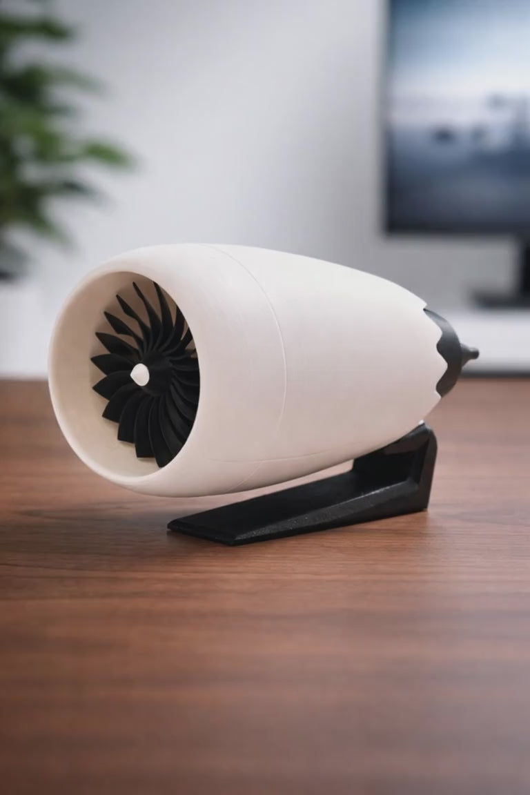 Jet Engine 3D Printed Model Kit – Buildable Turbofan Aircraft Engine Display