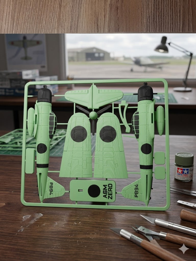 A6M Zero 3D Printed Aircraft Model Kit – WWII Japanese Fighter Edition