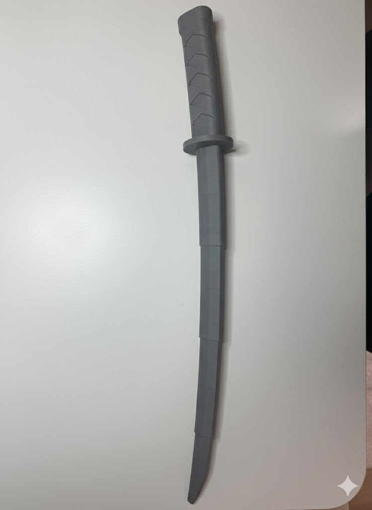 Anime Sword Handle Desk Prop Anime Sword Handle Desk Prop – 3D Printed Katana Grip Decor – Samurai Inspired Desk Accessory – Cosplay Display Piece