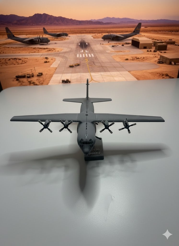 AC-130 Spooky 3D Printed Aircraft Model Kit – Military Gunship Plane