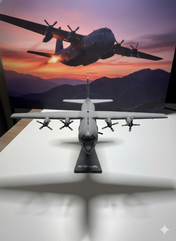 AC-130 Spooky 3D Printed Aircraft Model Kit – Military Gunship Plane