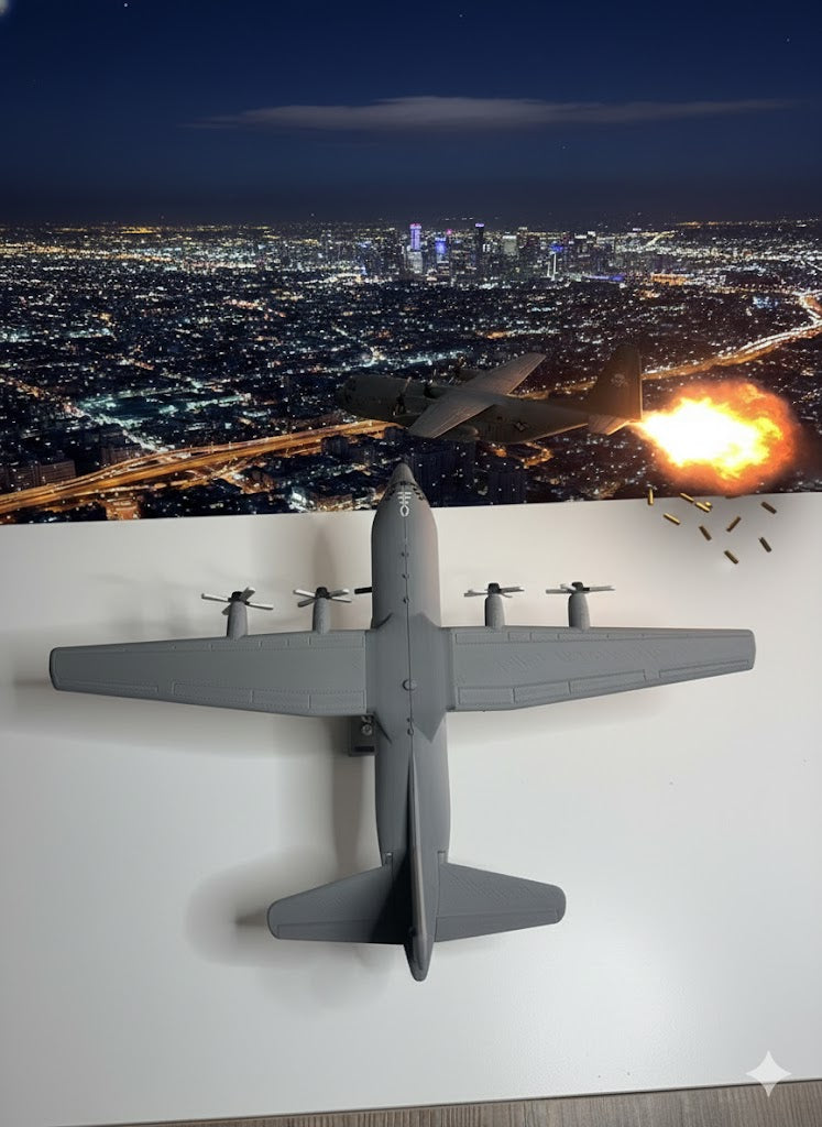 AC-130 Spooky 3D Printed Aircraft Model Kit – Military Gunship Plane