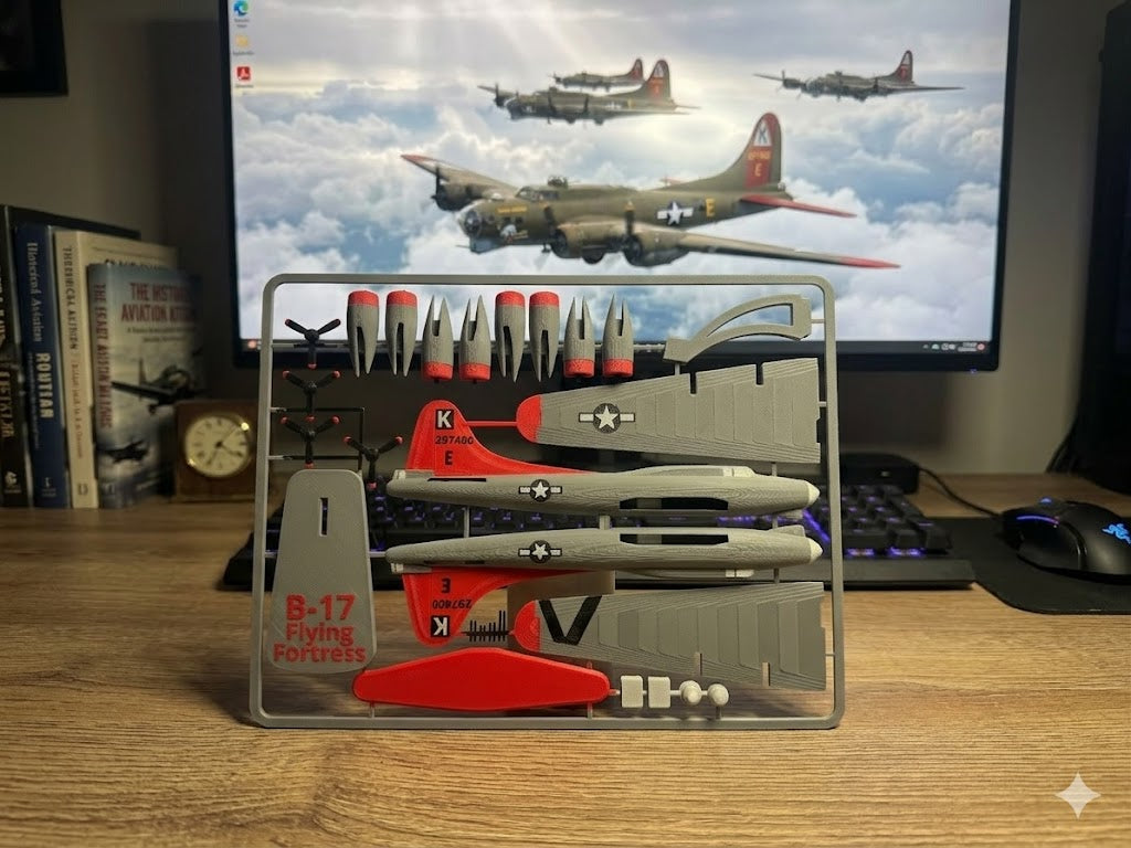 B-17 Flying Fortress 3D Printed Aircraft Model Kit – WWII Bomber Edition