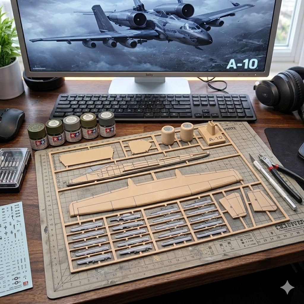 A-10 Warthog Model Kit Card – 3D Printed Aircraft Build Kit